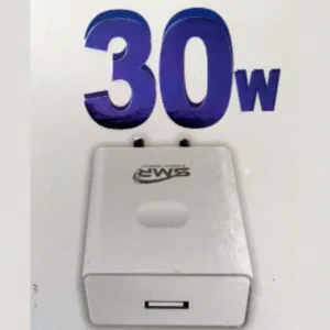 Mobile Charging Adapter with Inbuilt Type-C Cable