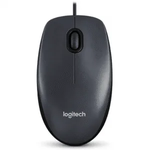Logitech M90 Wired USB Mouse Black
